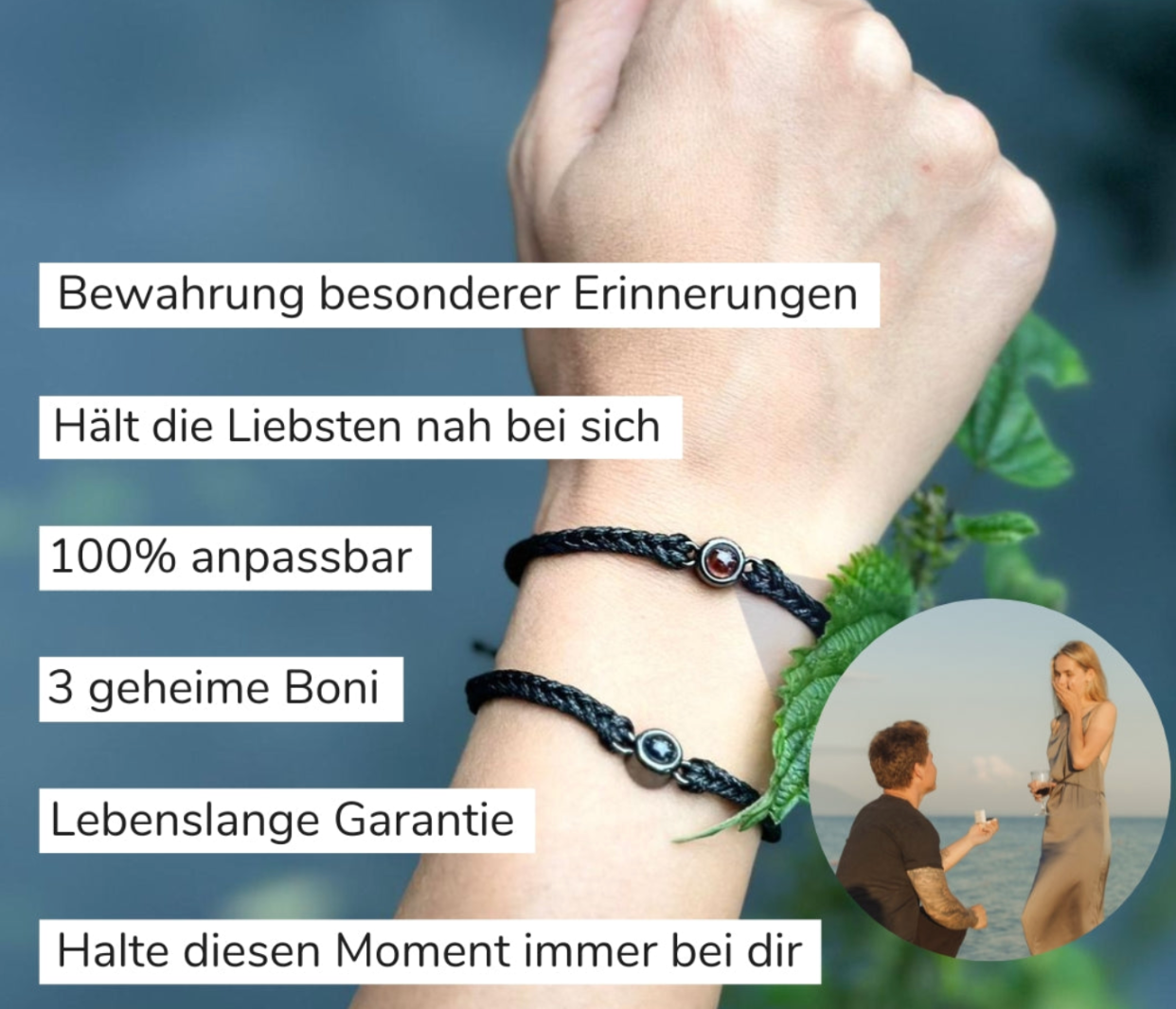 Personalizowana Bransoletka Pamiątkowa z Twoim Zdjęciem