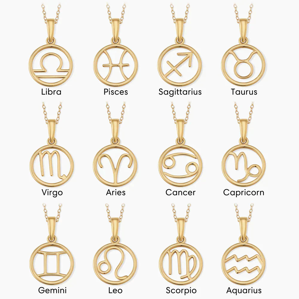 Naszyjnik ze znakiem zodiaku | Złoty