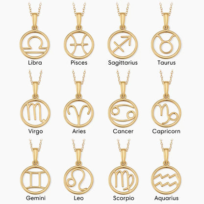 Naszyjnik ze znakiem zodiaku | Złoty