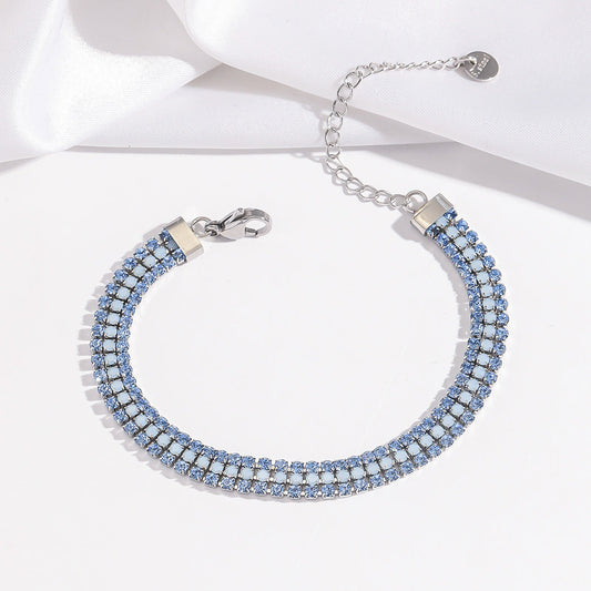 Bransoletka Signature Shine | Białe złoto