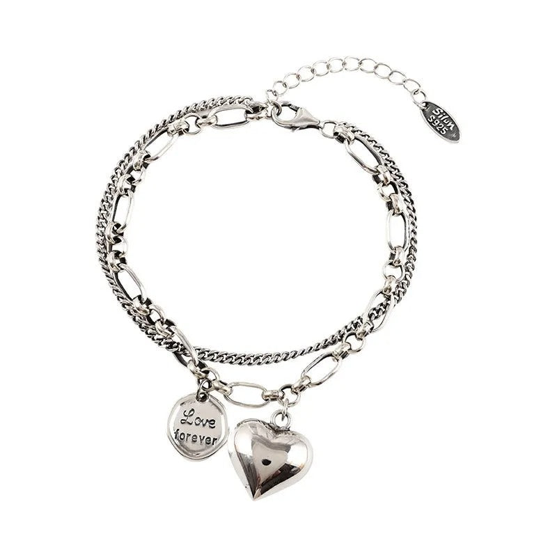 Bransoletka „Love forever” ze srebra 925 + 2 darmowe zawieszki