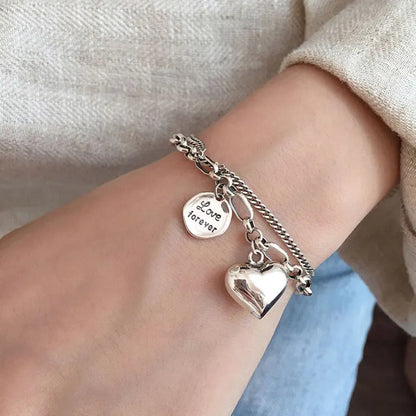 Bransoletka „Love forever” ze srebra 925 + 2 darmowe zawieszki